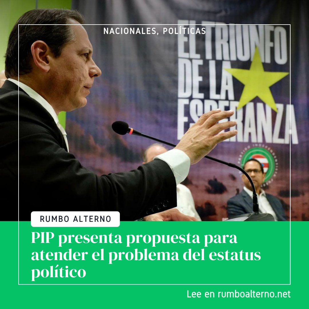 RumboAlternoPR's tweet photo. Para atender el tema del estatus colonial, @PIPtwitteando propone legislar una convocatoria para una Asamblea Nacional de Estatus. https://t.co/lbFMSWjfmr
#RumboAlterno #PIP #JuanDalmau #Elecciones2024 https://t.co/wNmtO2qLyS
