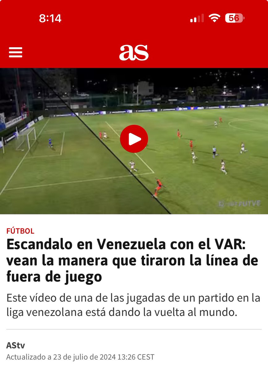 frands01's tweet photo. @eduardosarago @CNNChile . @diarioas 
Diario As, editen su artículo https://t.co/SmQ6MZx3A9