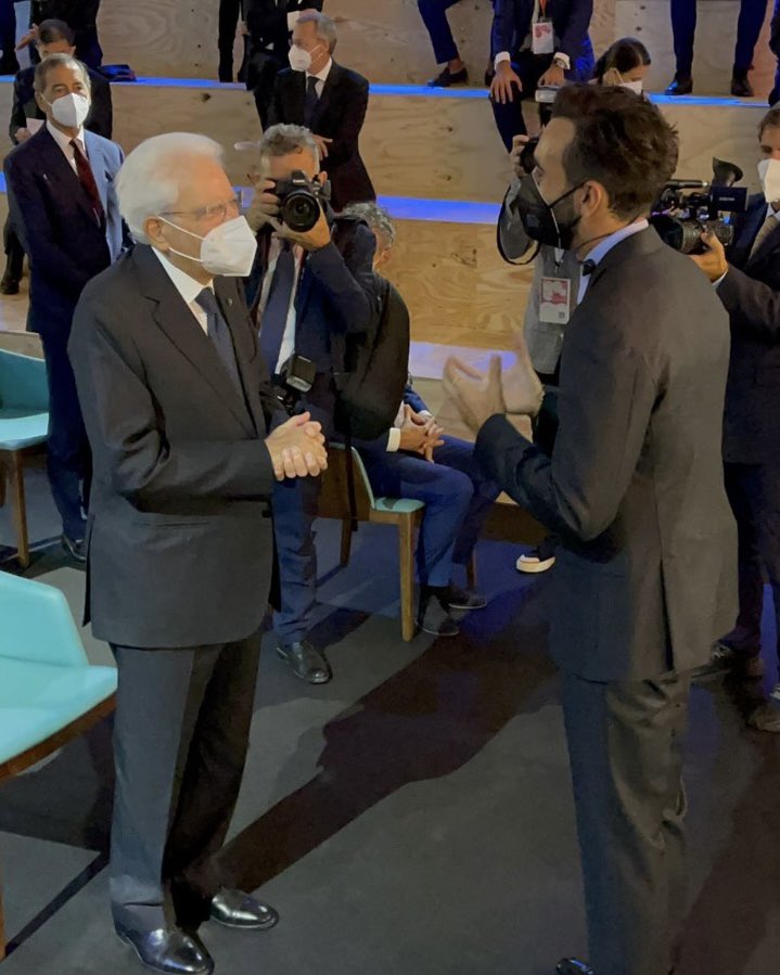mengonimarco's tweet photo. Auguri, Presidente. 
Sempre dalla tua. https://t.co/O54vBwtBgH