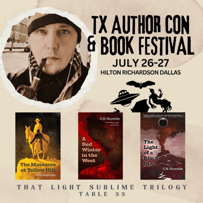 Very excited to let folks know that I'll be at Texas Author Con and Book Festival this coming Friday and Saturday with the likes of Rebecca Rowland and @TheLPHernandez. 

<a href="/joelansdale/">Joe Lansdale</a> is the guest of honor, so you don't want to miss it.

I'll be at table 55. Drop by!
