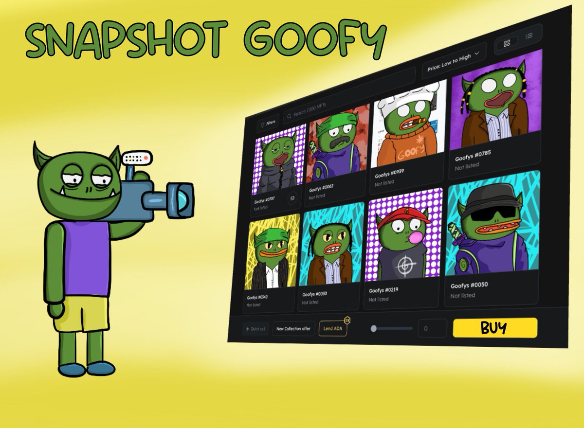 Hey, Goofy, time to delist. $Goofy

📸Take a Snapshot for the Airdrop📸

💚Until Friday (including Friday) we will take a total of 2 
  snapshots

💚2 snapshots should show that you are a holder

💚If we take a snapshot while your nft is listed, it means you won't get airdrops