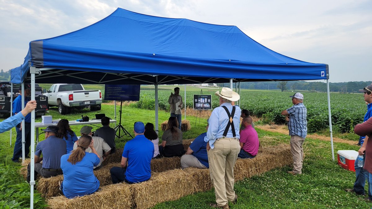 NCWeedScience's tweet photo. Today is the UKY Corn, Soybean, and Tobacco Field Day.  This is the premier field day for the #UKREC. The field day features specialist from across UK covering all top8cs related to KY's 3 major crops. https://t.co/YVXaG8XNOP