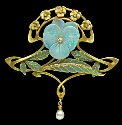 Brooch by Henri Terger, 1900. Tadema Gallery.