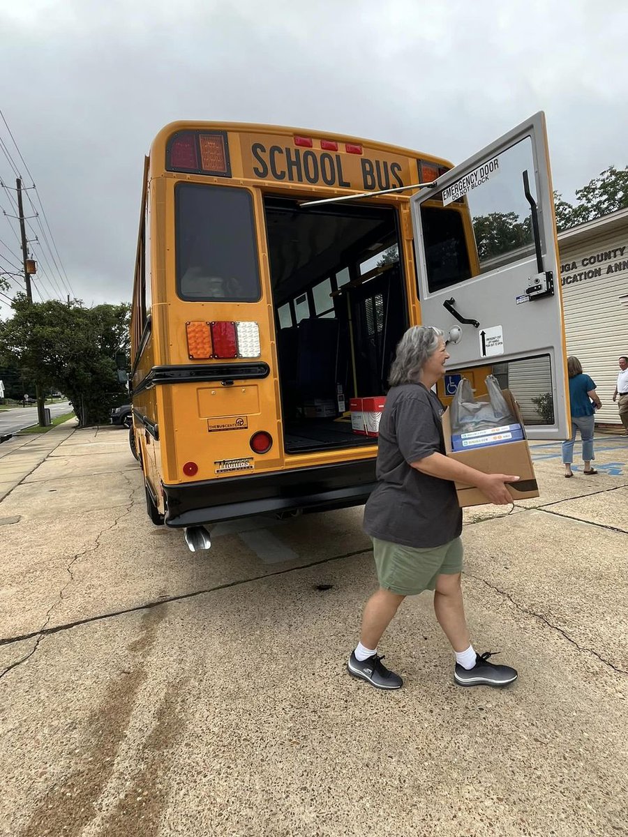 AutaugaCS's tweet photo. Thank you to the @PrattvilleC and the Autauga Education Foundation for coordinating their annual Stuff the Bus event for the benefit of ACS students! These donated supplies will be distributed throughout the district for teachers to meet needs as they see them in the classroom. https://t.co/FhmcsczVge