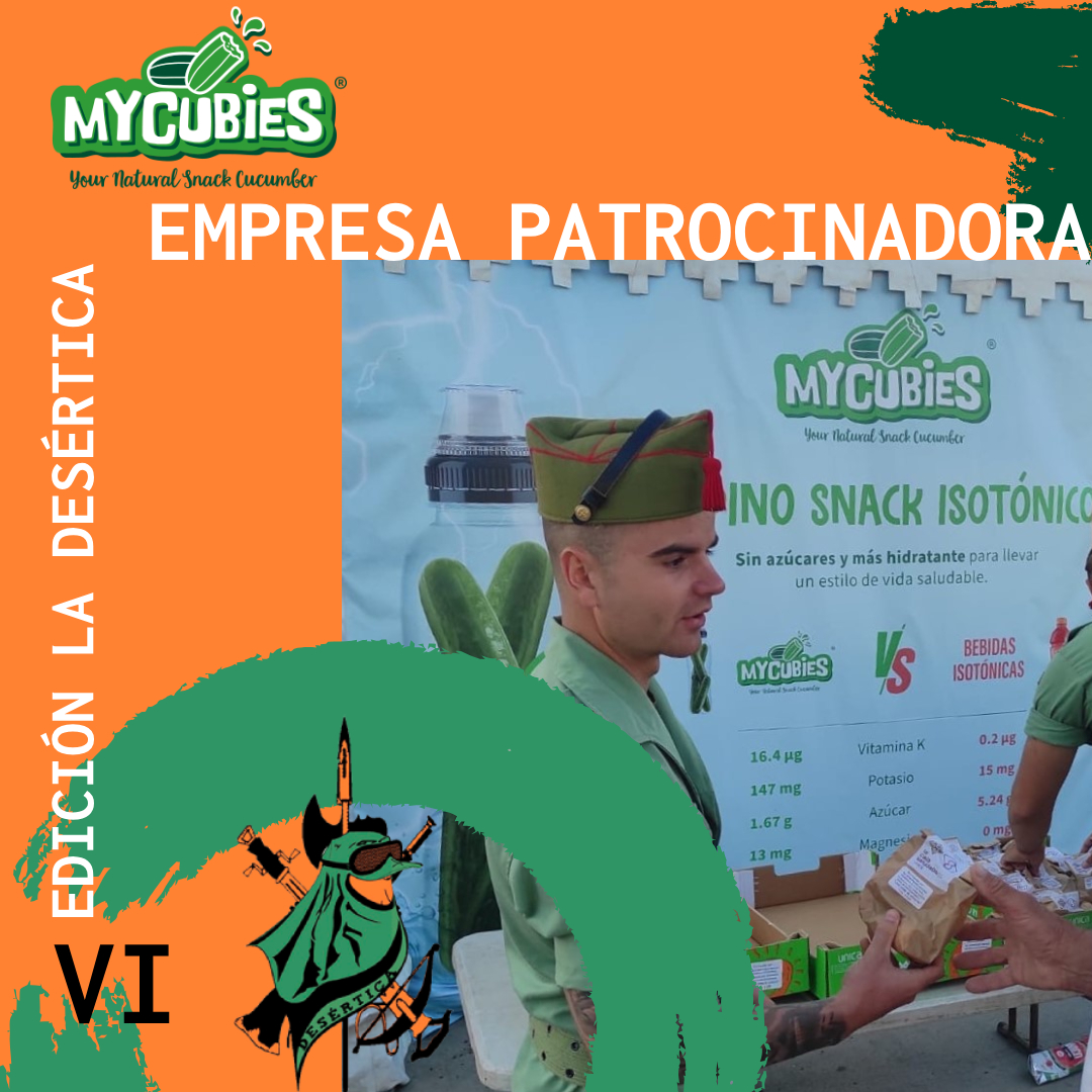 Buenas tardes Desértic@s! Os presentamos a <a href="/mycubies/">My Cubies</a>  de <a href="/rijkzwaanES/">Rijk Zwaan ES</a>, pepino snack isotónico natural que se repartirá en los distintos puntos de avituallamiento para revitalizar y refrescar a todos los participantes! 

mycubies.com