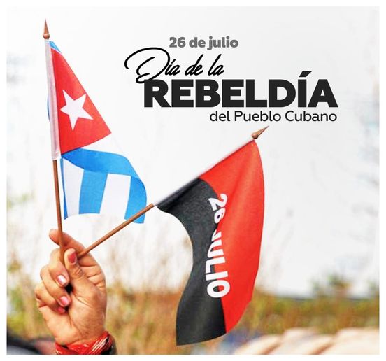 #26DEJulio más que una fecha patria. Está impregnado en la rebeldía del pueblo, en la entrega de sus mejores hijos y de su juventud, continuadora del legado de aquellos que cayeron por un futuro mejor. Ya lo dijo Carlos Puebla: para nosotros, siempre es 26.
#LaHistoriaPorAsalto