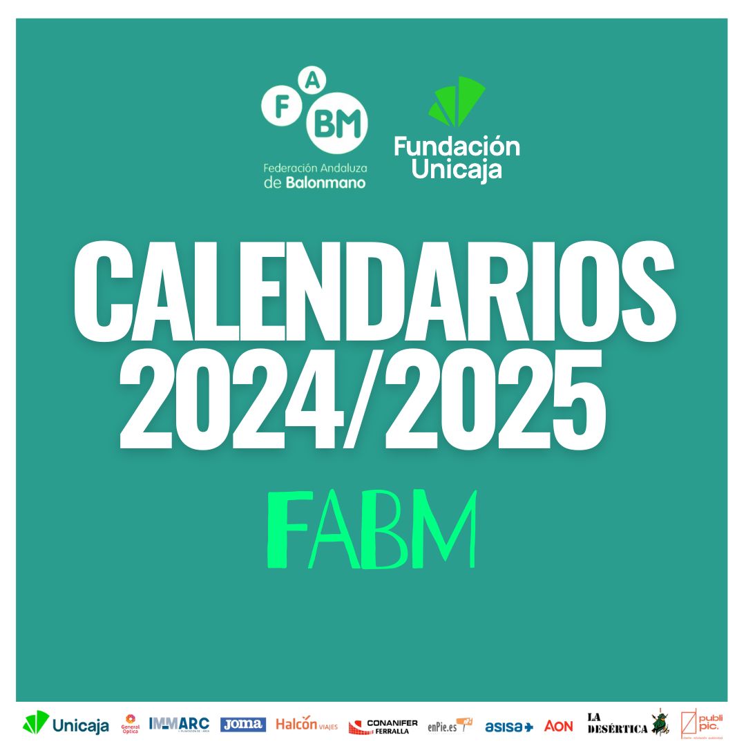 FAndaluzaBM's tweet photo. 📋 Publicados los 𝐂𝐀𝐋𝐄𝐍𝐃𝐀𝐑𝐈𝐎𝐒 2024/2025 de 𝑪𝒂𝒕𝒆𝒈𝒐𝒓𝒊́𝒂 𝑺𝒆́𝒏𝒊𝒐𝒓:

🤾‍♂️ #2NacMasc (Menú > Grupos A y B) 👉 https://t.co/rnZ7u5aJ9q

🤾‍♀️ #1NacFem (Grupo único) 👉 https://t.co/4NRLXXC6AL

#BalonmanoAndalucía https://t.co/WdMZZPekr2