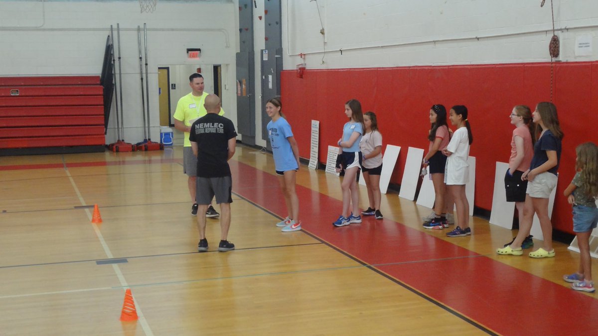 Week 2 of radKIDS begins!!!  Officer Trahan leading the way of giving our kids the special skills to avoid dangers and strangers when out and about.