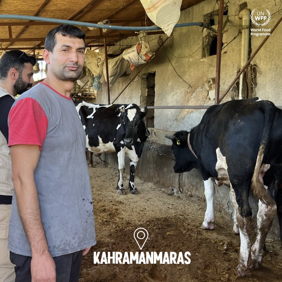 WFP_TR's tweet photo. Kahramanmaraş'tan Mustafa Topal da bir sağım makinesi ve yeni bir inekle geçimini yeniden kuruyor. WFP ve YSYD ortaklığıyla sağlanan bu kaynaklar, ailesini ve topluluğunu desteklemek için hayati önem taşıyor. 🐄🛠️ @ysydorg https://t.co/lLTJrrWztF