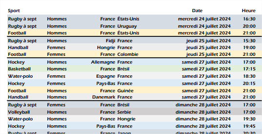 MarrastRomain's tweet photo. Le calendrier des sports collectifs de nos équipes de France pour ces jeux de #Paris2024 
A télécharger ici : https://t.co/9H1CfXR7qz https://t.co/Y2BIleezKw