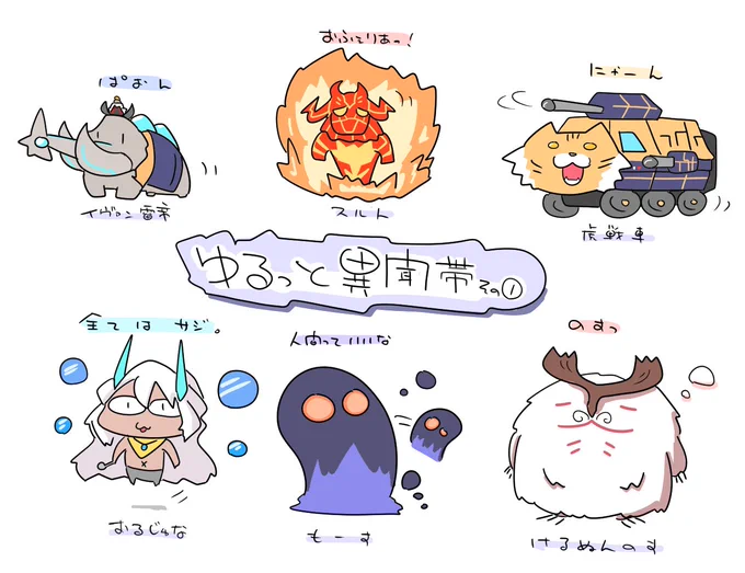 #みんなでデフォルメ絵をあげて幸せな気分になろう
ゆるっとデフォルメ🐾 