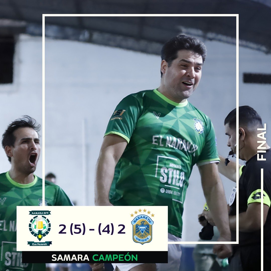 ExaNazareth's tweet photo. En penales, Samara se consagró campeón del Torneo Apertura 👏🏻👏🏻🎉🏆 https://t.co/KflEdOxVSH