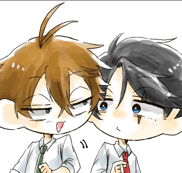 水同僚&同僚受けワンドロ垢用にアイコンとヘッダー描いてみた思いのほか可愛く描けて嬉しい 