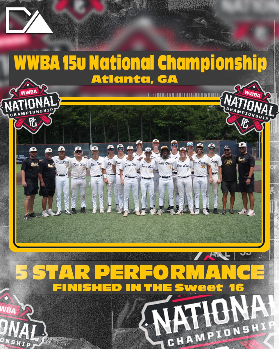 Congratulations to 5 Star Performance 2027 National on their Sweet 16 finish at the WWBA 16u National Championship! Finishing the tournament 7-1 these boys battled all the way to the very end! 
#PB | #maFia