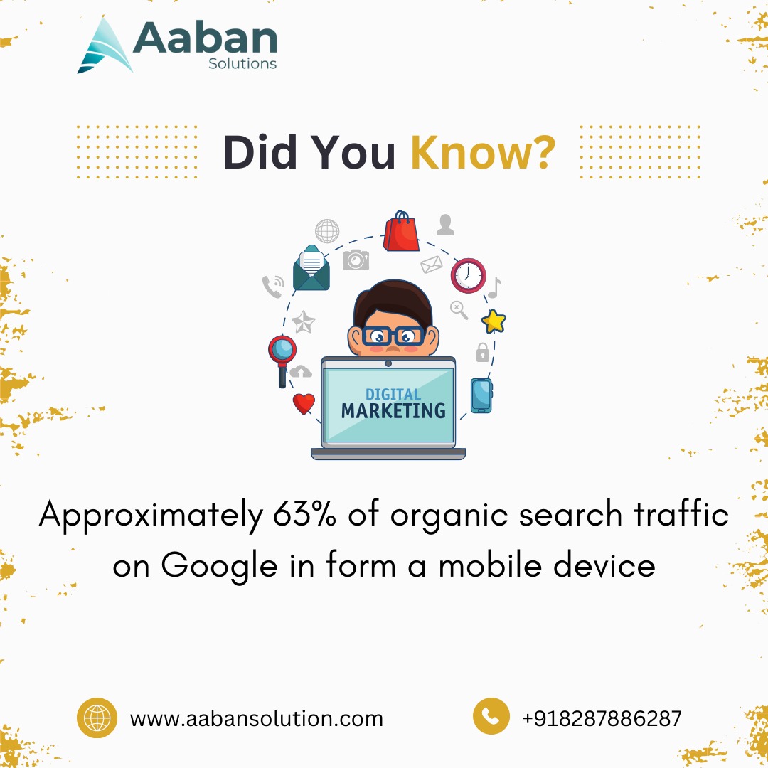 aaban_solutions's tweet photo. Mobile devices drive approximately 63% of organic search traffic on Google. Optimize your website for mobile to capture this significant audience segment.
✉️:https://t.co/gE8u4h9dWi
📞+918287886287
#DigitalMarketing #MobileOptimization #SEO #OrganicTraffic #MobileSearch https://t.co/CeOfltT4NH