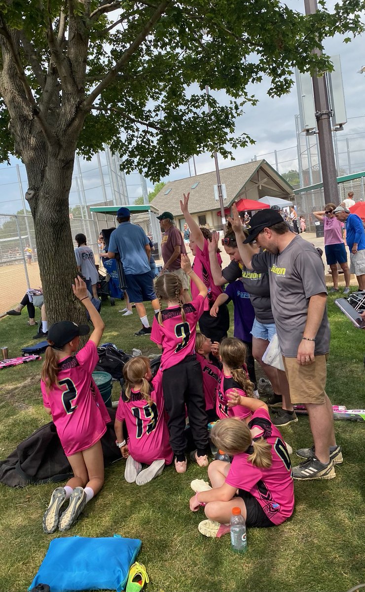 Graydog03's tweet photo. The season has come to a close and what a season it was. I am so proud of Melinda; watching her skills grow throughout the summer was really cool to see. We'll be back next year hungry for a trophy! 🥎🎉🏆 https://t.co/fJIdEN07C6