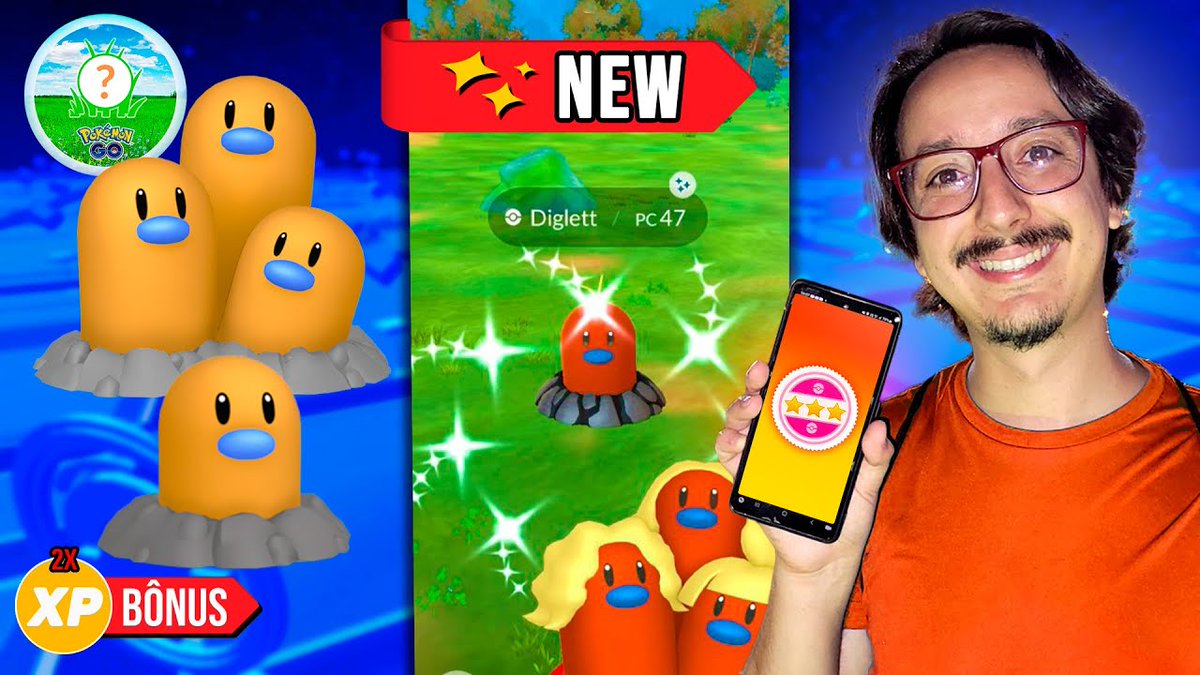 mestreyodoh's tweet photo. 😱 SENSACIONAL!         
 
✨ [LIVE IRL] Diglett e Dugtrio SHINY AGORA! DOBRO de XP na EVOLUÇÃO! Hora do Holofote! 
 
❤️‍🔥 Quer conferir TUDO?         

🔗 LINK NOS COMENTÁRIOS!

#PokémonGO 
#diglett 
#dugtrio 
#xp 
#Pokémon 
#HoradoHolofote 
#Spotlight 
#irl 
#liveirl https://t.co/gcrf5j2H9E