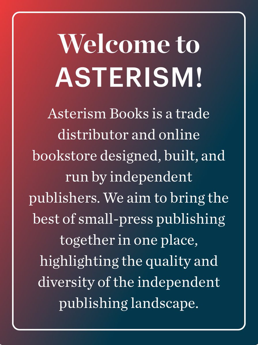 coward_space's tweet photo. @soyosbooks is now proud to be part of @asterism_books 

https://t.co/3nX9yCV71p https://t.co/HgZsnBspXa