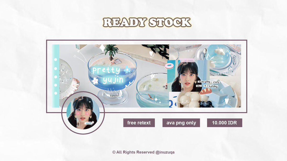 inuzuqa's tweet photo. A rt/repost would be appreciated <3

Hai! Aku ada layout rs ive yujin, gaeul, rei terbaru dari katalog "Good Vibes". Detailnya ada di pict yaa, boleh sung dm untuk take layoutnya 💌

#zonauang https://t.co/Eq7Djf8M00
