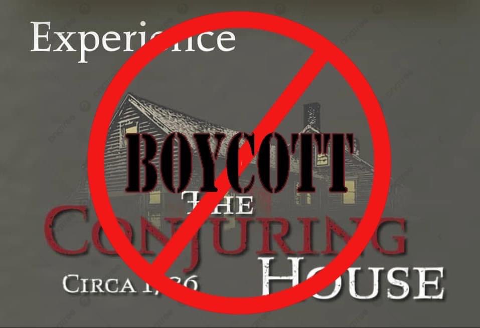 #BoycottTheConjuringHouse