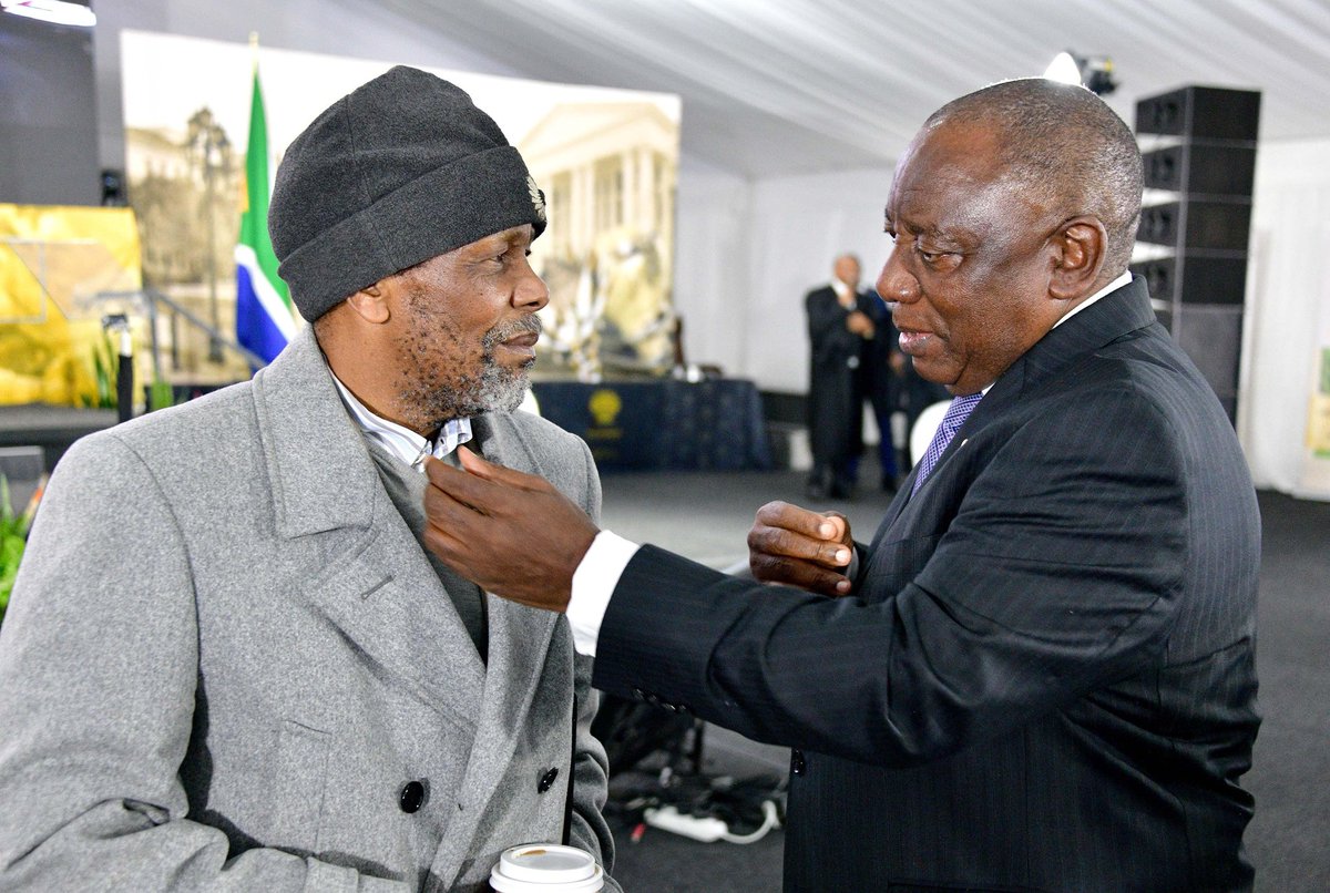 Light-hearted moments in the Chamber before the Debate on Presidency Budget Vote 1