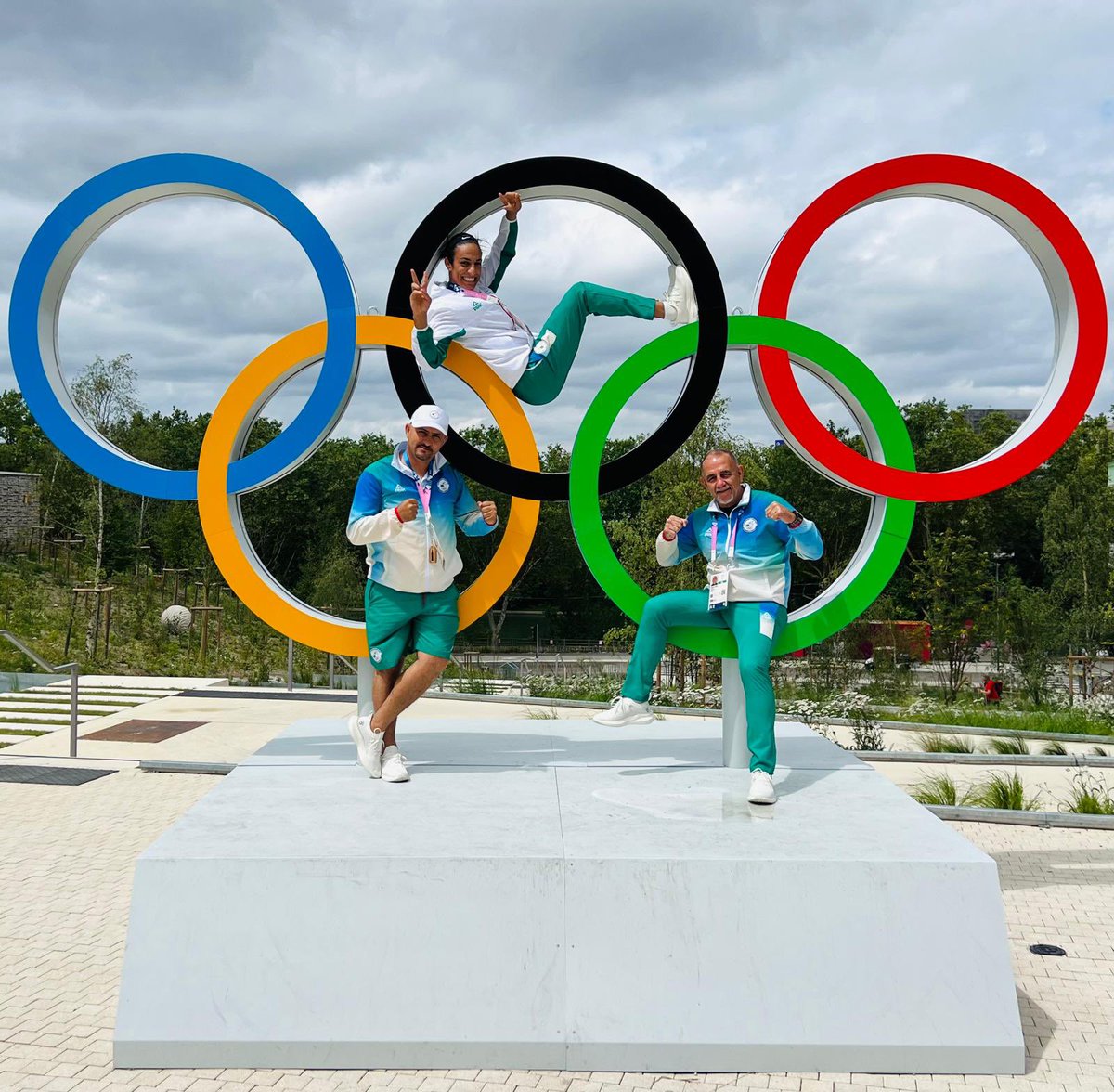 dr_pedrodiaz's tweet image. Standing strong in the Olympic Village with Imane Khelif. Paris, here we come! 🥊✨ #Olympics #Paris2024 #Boxing #RoadToParis2024