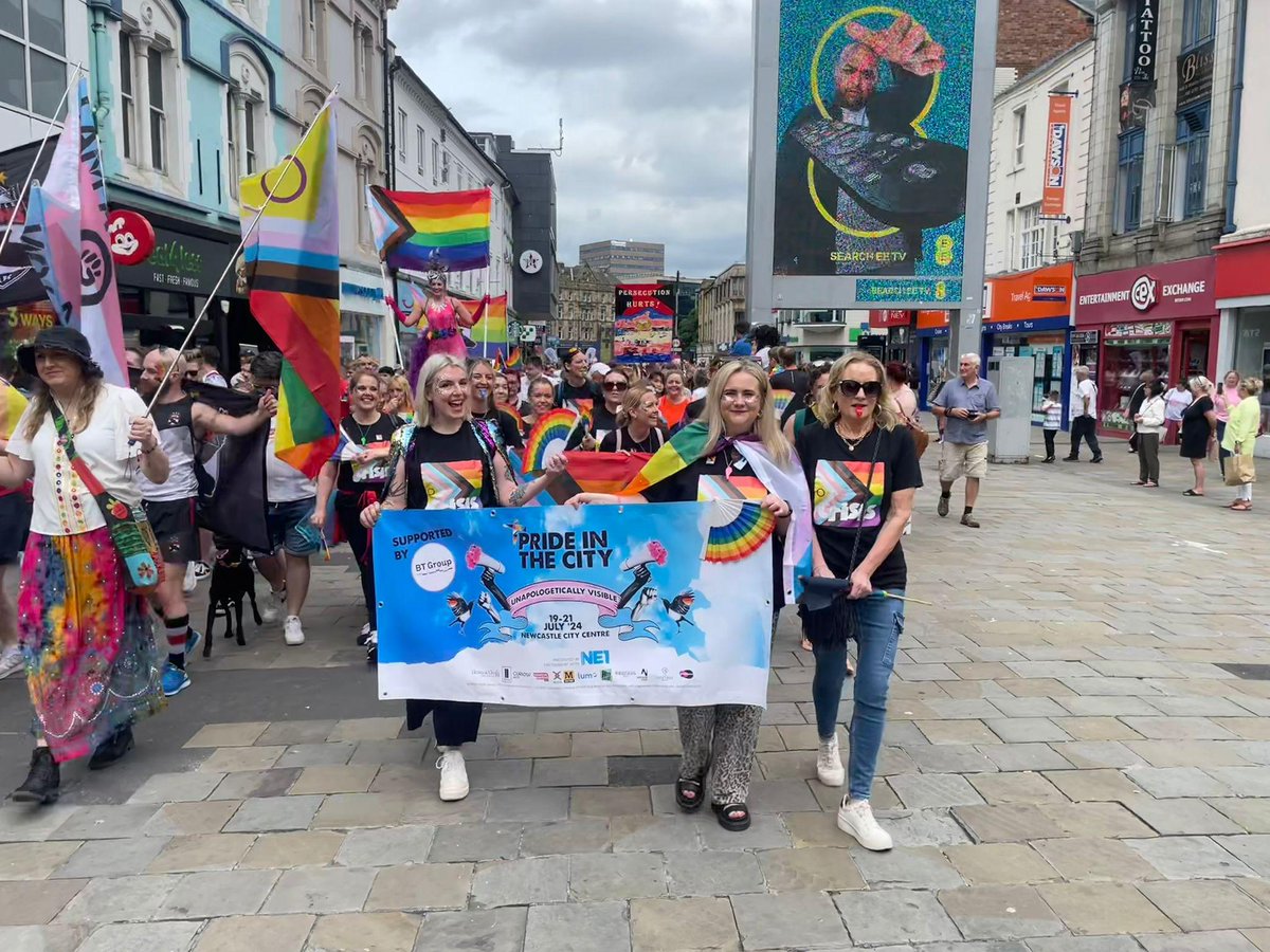 Research from <a href="/stonewalluk/">Stonewall</a> shows that almost 20% of LGBTQ+ people have experienced homelessness. So we were very honoured to be invited to lead Newcastle's Pride Parade last Saturday. It's vital that our support systems work for and include everyone in society.