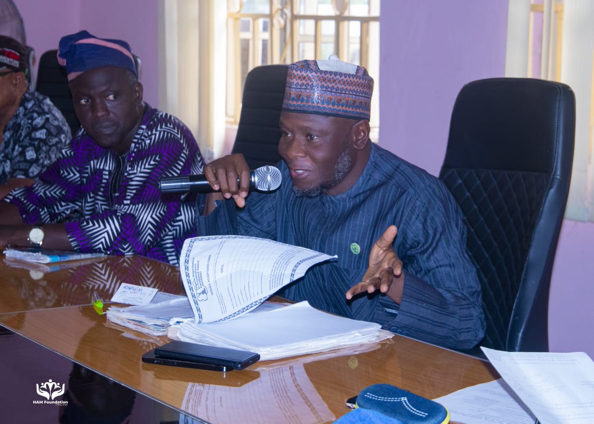 HAMFoundation_'s tweet photo. HAM Foundation paid an advocacy visit to the Managing Director, Lower Niger River Basin Development Authority, who happens to be Engr (Dr) Adeniyi Saheed Aremu to partner with the Agency in agriculture and water supply.
 
 #hamfoundation https://t.co/vkCi0yHrvl