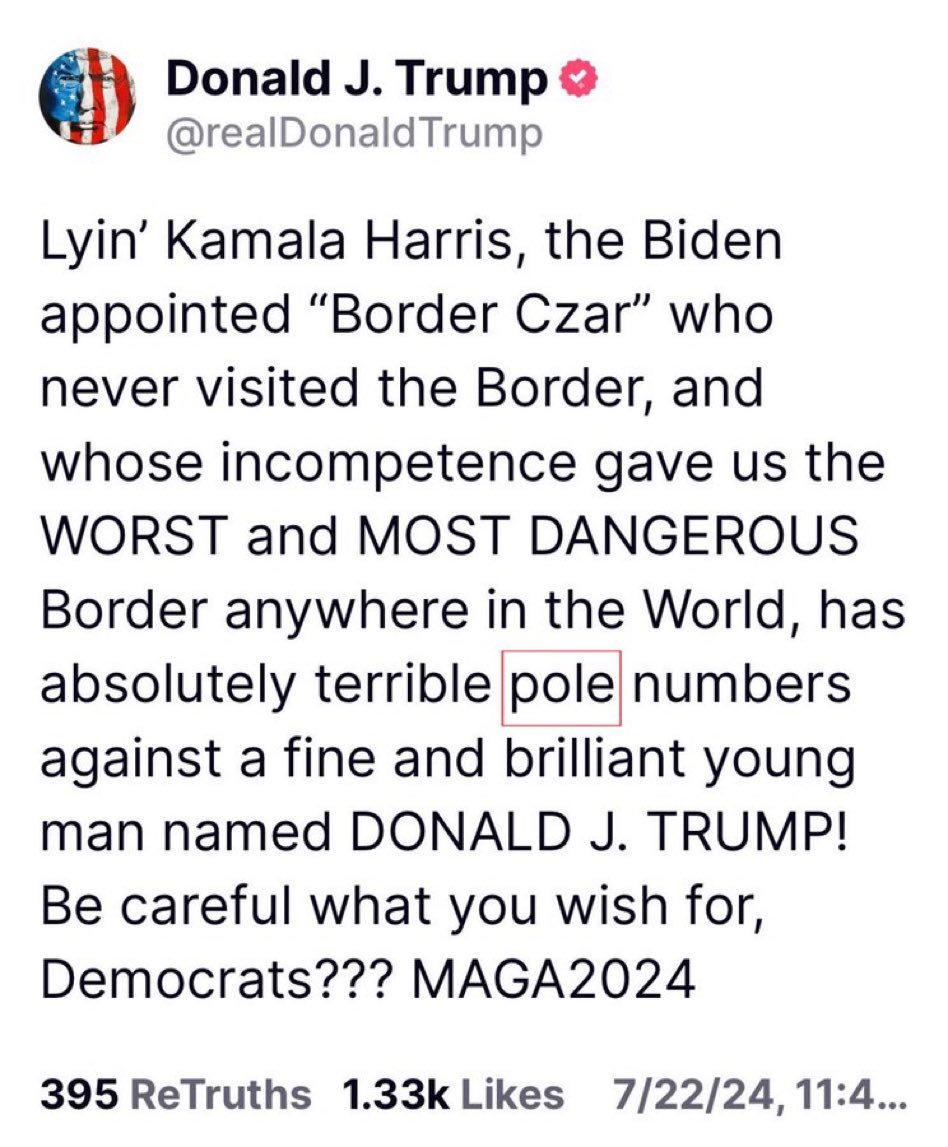 SaltyGoat17's tweet photo. POLE NUMBERS!!!🤣🤣🤣

How savage is that?!?

Damn I love DJT!!😂👇🏻 https://t.co/Lvi0cokmsy