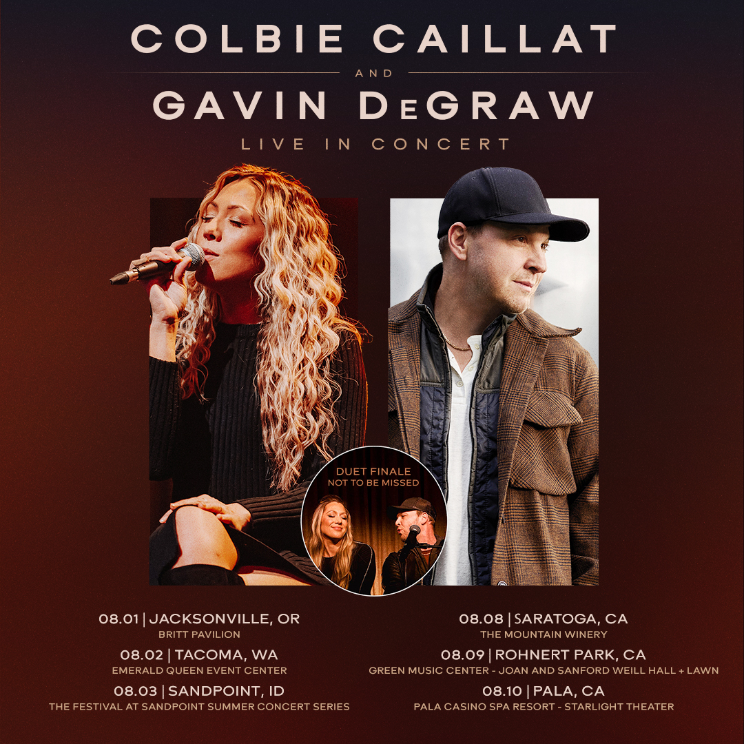 Colbie Caillat kicks off a run of west coast shows with Gavin DeGraw on August 1st! Visit colbiecaillat.com for tickets and VIP upgrades.
