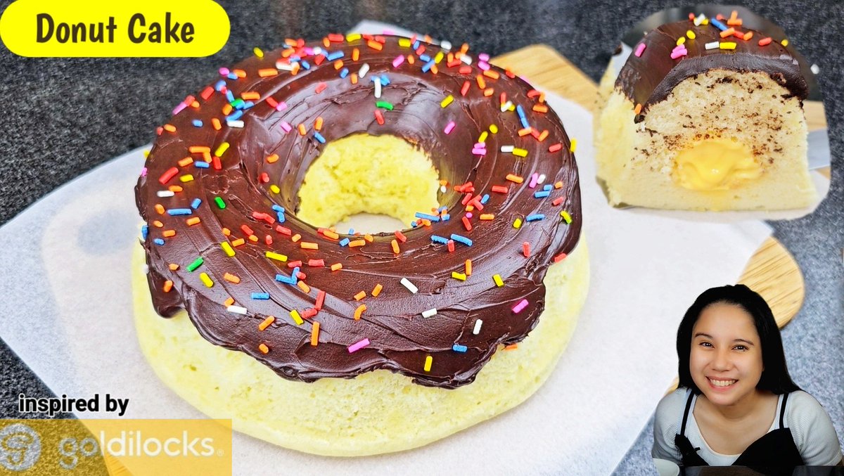kusinachef1's tweet photo. new upload Donut Cake inspired by Goldilocks Watch here https://t.co/rCYqZg8xFO https://t.co/n2sMhST0jl