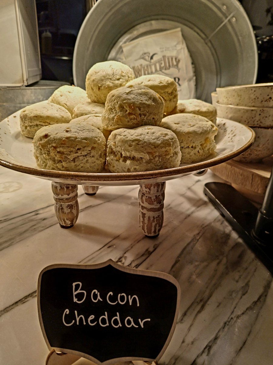 OmniNashville's tweet photo. Buttermilk, Bacon Cheddar or Chocolate Chip today @OmniNashville #KitchenNotes #AtTheOmni https://t.co/e5gHqGS05q
