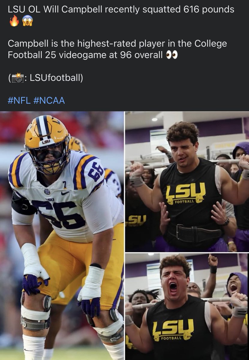 CoachDrozCHS's tweet photo. That’s right, highest rated player in the game is on the OL! #HawgieStyle https://t.co/ZK0tInq0Dd