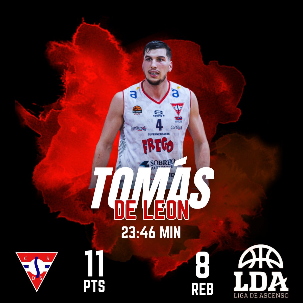 TeamRocaAgency's tweet photo. Tomás De León en la derrota de Sayago ante Colón

#LDA2024 https://t.co/msuIHzN0oq