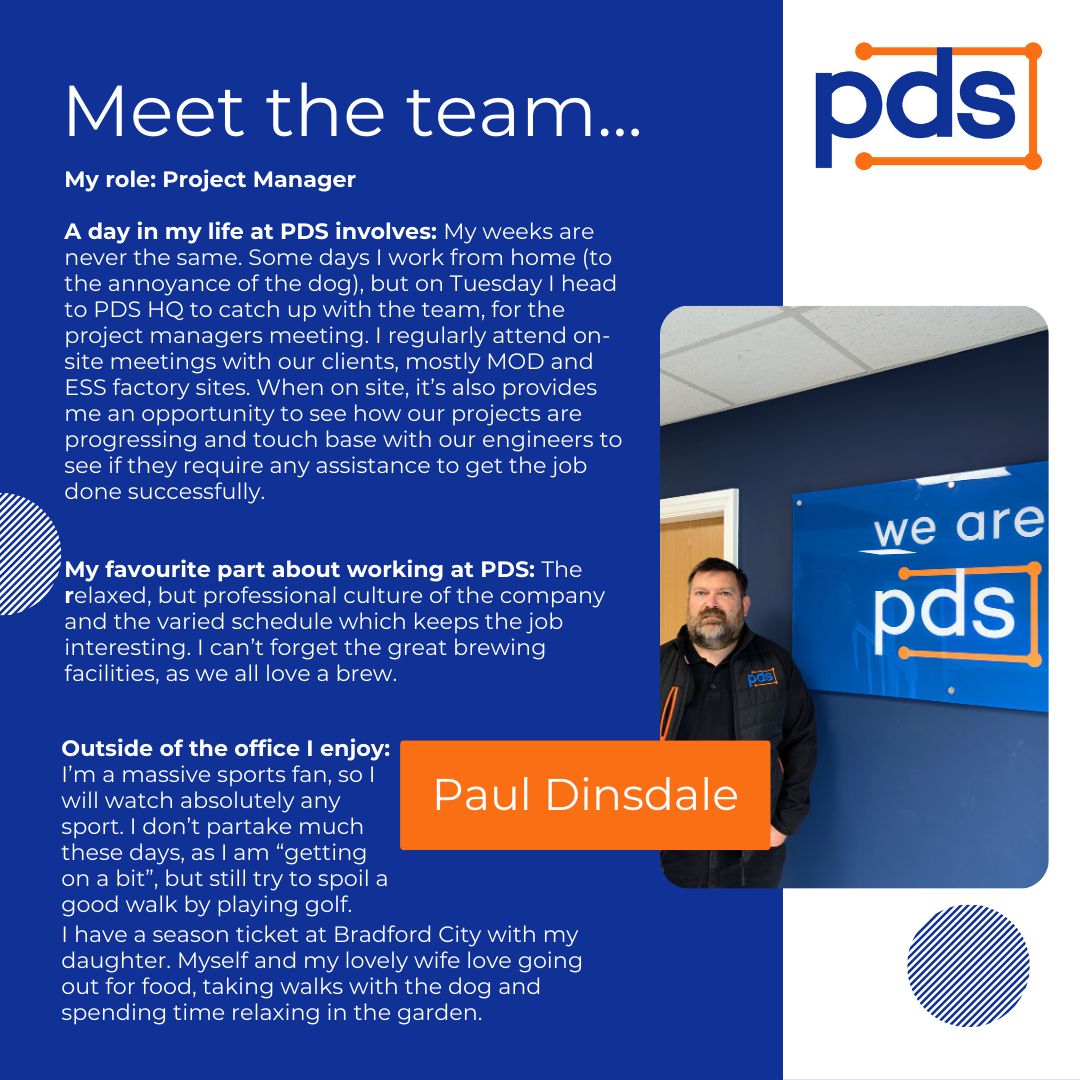 Welcome to Team PDS, our new Project Manager 👷‍♂️ 

#ProjectManager #TeamPDS