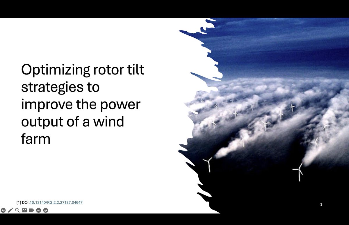 rjamstevens's tweet image. 🎉 Congratulations to Rick Pluister on completing your #bachelorproject:

“Optimizing Rotor Tilt Strategies to Improve the Power Output of a Wind Farm”

A special thank you to Jens Kasper for supervising and to Mark Huijben for being part of the committee.

#WindEnergy @PhDVoice