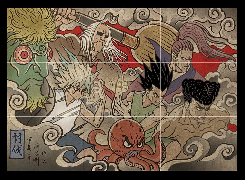 Justin96636's tweet image. My artwork-Hunter x Hunter (IG:justin96636)