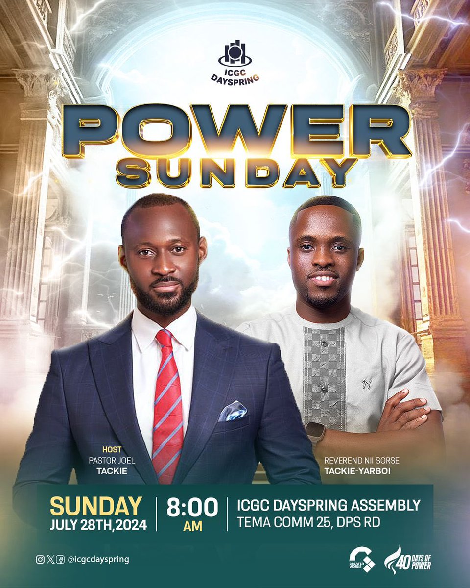 icgcdayspring's tweet photo. A day full of praise and worship, powered by the Holy Spirit.
Be our guest, prepare your heart in expectation to receive and be transformed by the power of God. https://t.co/KioquLVLLE