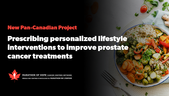 marathonofhope's tweet image. Can personalized lifestyle interventions help improve the efficacy of prostate cancer treatments? 🥑 🏃‍♂️ 🥕

A new team of pan-Canadian researchers is hoping to answer this question thanks to new funding from the @MarathonOfHope Cancer Centres Network (🧵1/3)