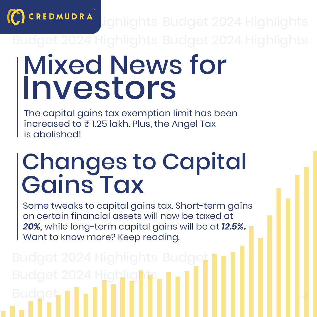 Credmudra's tweet photo. Union Budget 2024-25 highlights revealed! What’s your reaction? 💼💬 
#Budget2024 #FinanceNews https://t.co/EHMdjlTMyA