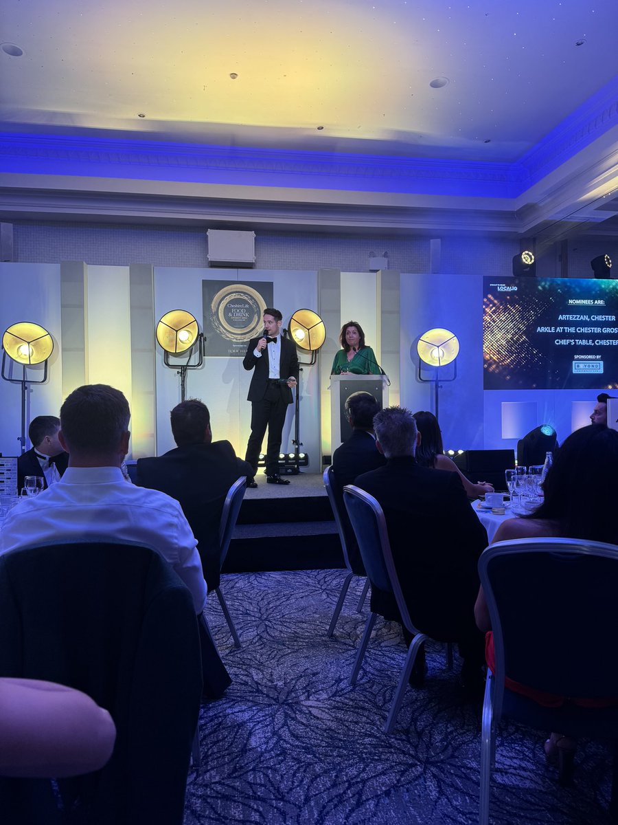 BeyondLawGroup's tweet photo. It was a pleasure for @BeyondCorpLaw to sponsor the City Restaurant of the Year Award at the 2024 @cheshirelife Food and Drinks Awards! 

A huge congratulations to all those nominated and to the winners of the category, The Arkle at @TheGrosvenor. 👏

#clfada2024 #foodandbev #law https://t.co/RRyqSQvPqc