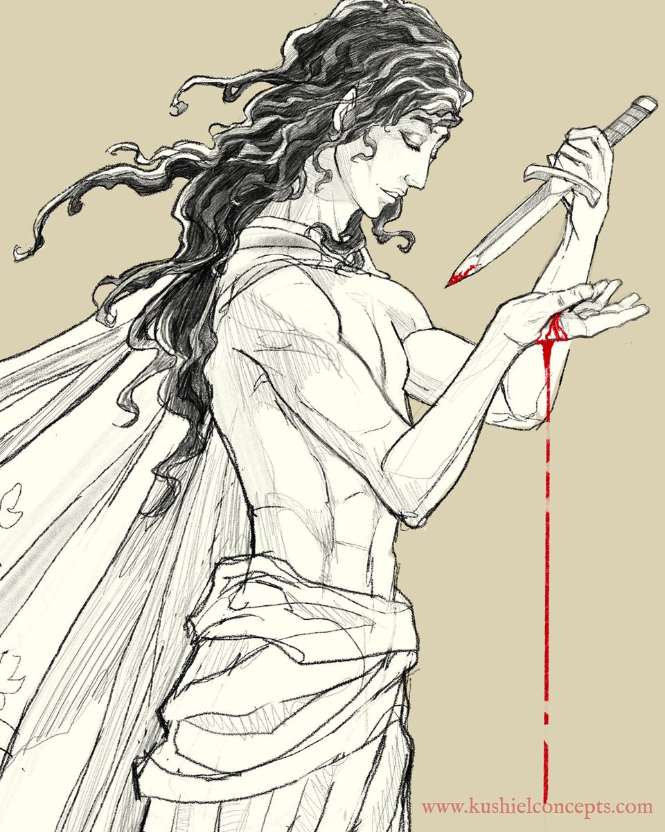 AngelaSasserArt's tweet image. The first entry into my new project to explore inspiring Fantasy books via art. Sketch inspired by CASSIEL’S SERVANT by @JCareyAuthor 

It felt appropriate to start this art journey with the footsteps of blessed Elua as described by Joscelin.

#kushielegacy #kushielsdart #bookart