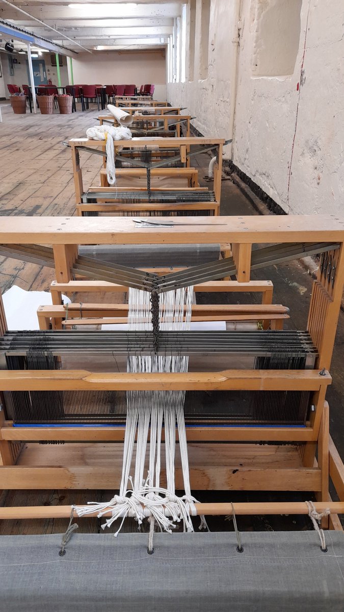 PeakGate's tweet image. Setting up looms ready for my new workshops at Masson Mills.  3 hour taster sessions now on my web-site peakgatetextiles.co.uk. #weavingworkshop
#Massonmills #learntoweave