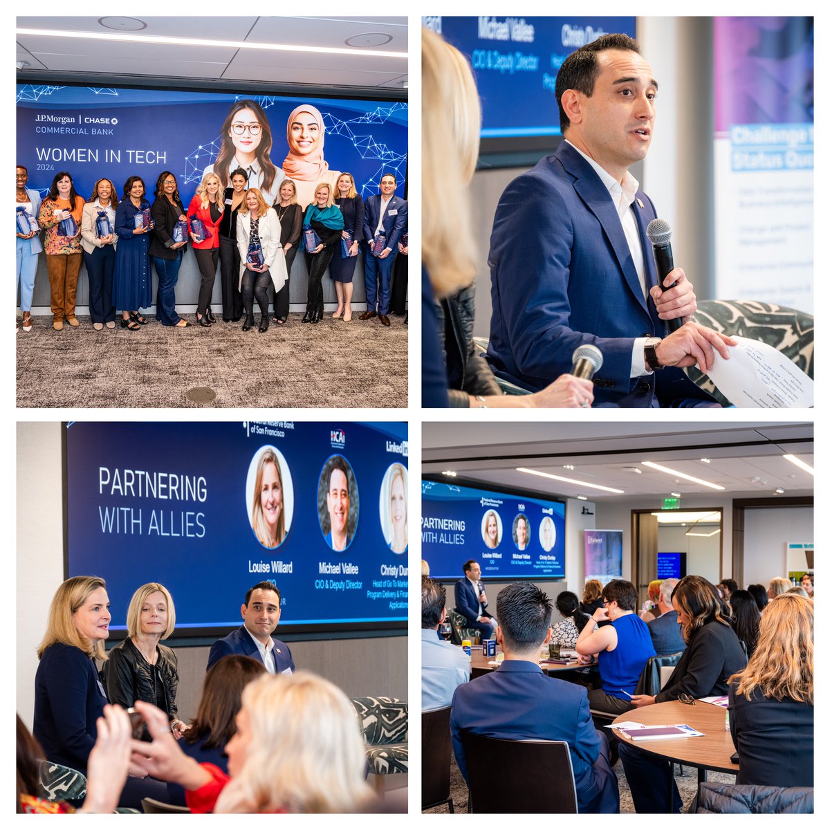 mvalle916's tweet photo. This year I was fortunate to participate in a Women in Tech networking event -- thank you @cecilplummer for the invitation!

My advice to men and other allies:

1⃣ Listen. Actively. 

2⃣ Be deliberate about diversifying your own networks

3⃣ Mentor generously and to disrupt the status quo

📸: @shelleefisher