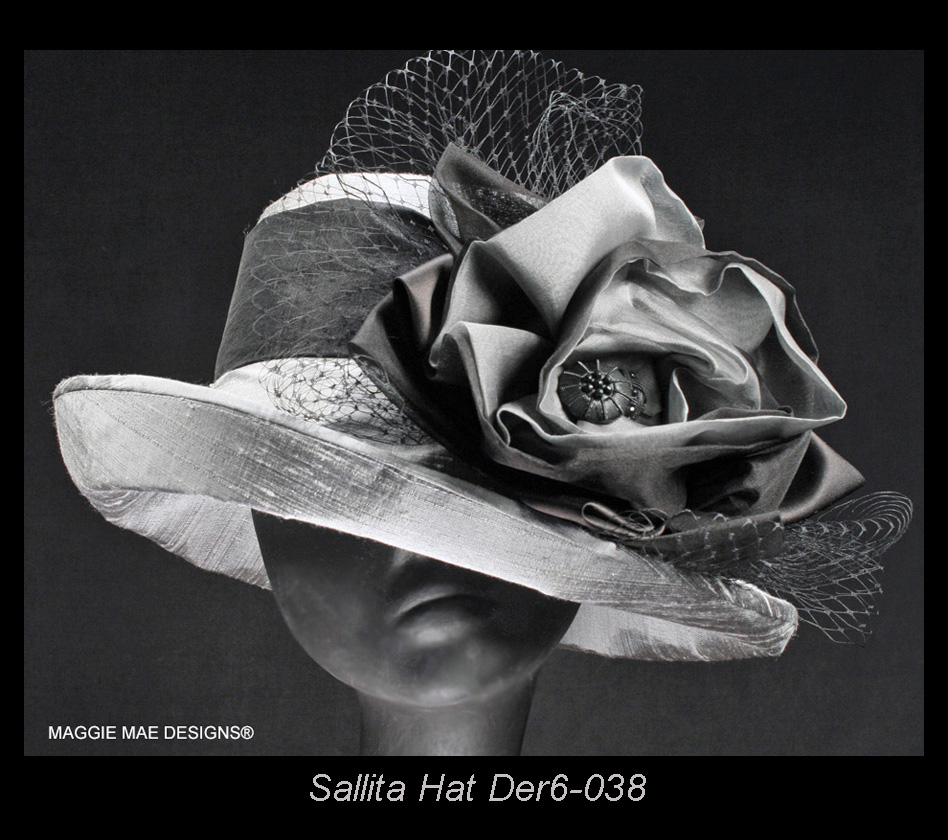 MMaeDesigns's tweet image. The "Sallita" medium brim chapeau all in silver dupioni silk from the new 2024  Breeders Cup hat collection at MAGGIE MAE DESIGNS!  maggiemae.com/sallita-hat-De…
#breederscuphats #customhats #couturemillinery