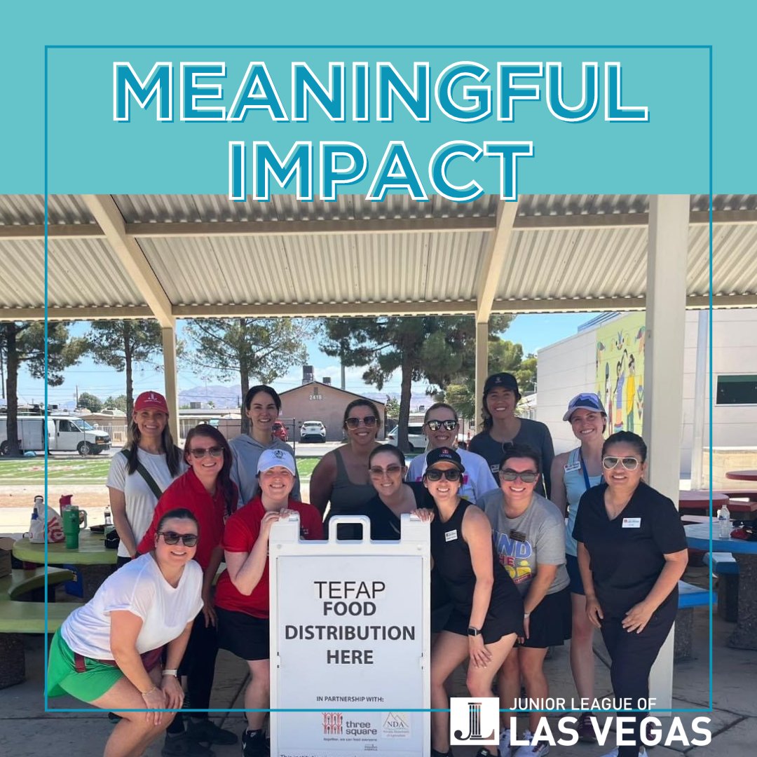 juniorleaguelv's tweet photo. Recently, #JLLV members had the opportunity to help provide a small solution to this critical issue in our community through our partnership with @threesquarelv as they distributed food to 155 families! #StrongerTogether https://t.co/3VRXyZv5WM