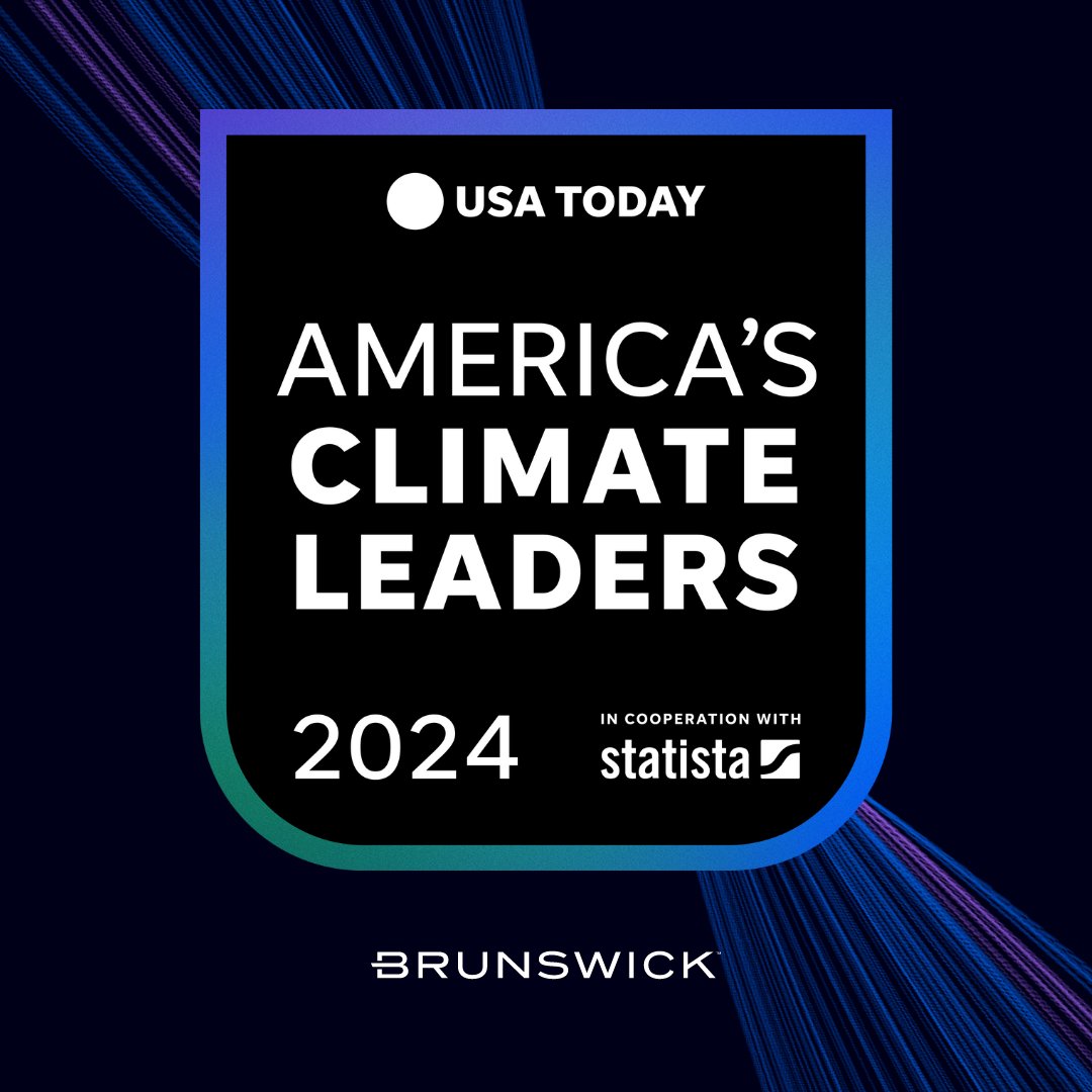 For the second consecutive year, Brunswick has been recognized by <a href="/USATODAY/">USA TODAY</a> as one of America’s Climate Leaders for 2024. Among other #sustainability successes, #BrunswickCorp is proud to show a 12.8% YoY core emissions reduction. 

ow.ly/ffUI50SEO32

#NextNeverRests