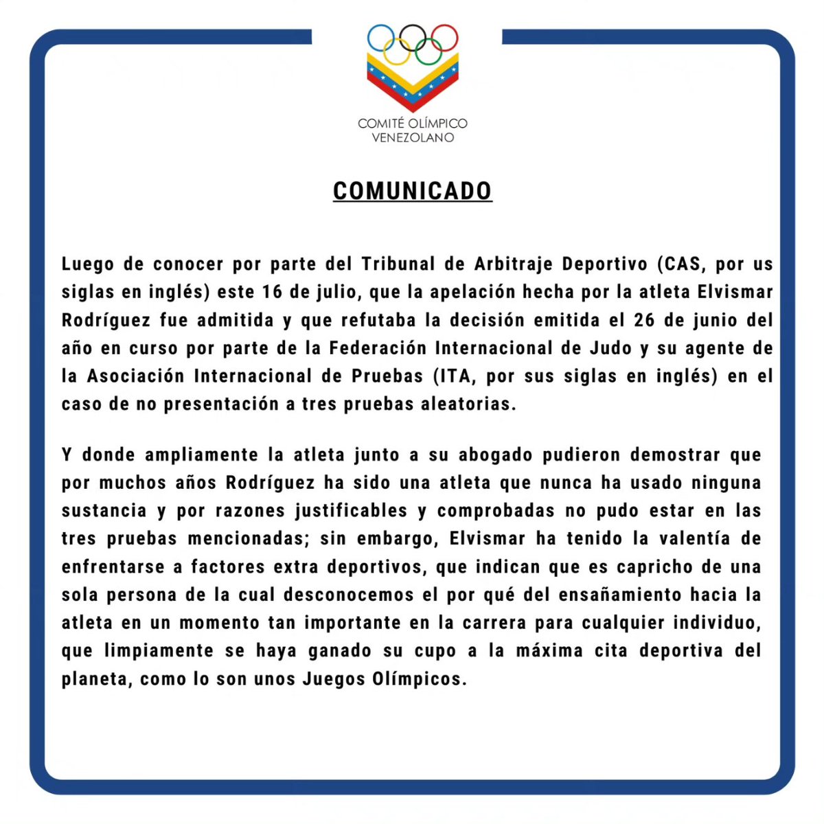Comité Olímpico Venezolano tweet media