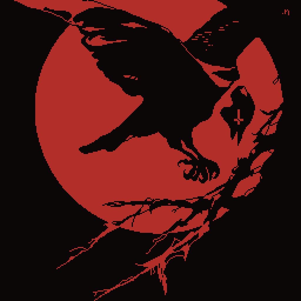 dotninth's tweet photo. silence became my favorite way to speak.

{ #pixelart | #украрт | 2 colors } https://t.co/WlBg7snsmW
