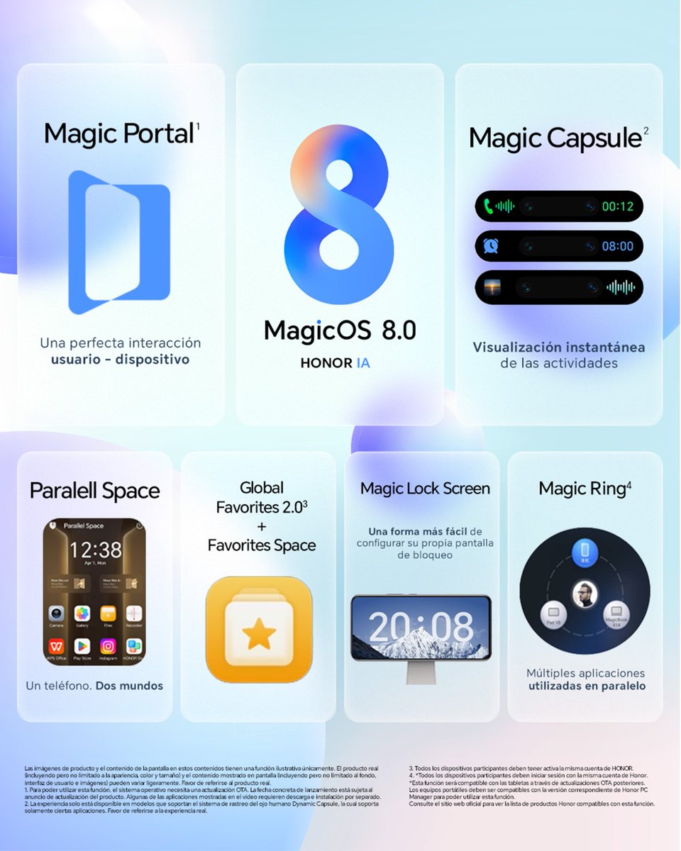 HonorColombia_C's tweet image. MagicOS 8.0, inteligencia artificial al alcance de tus dedos. 

Descubre y sorpréndete con todas las funciones que MagicOS trae para ti, disfruta de una experiencia con inteligencia artificial como nunca antes vista.👀🤩🤩🤩🤩🤩🤩

#HONORIA #HONORMagicOS